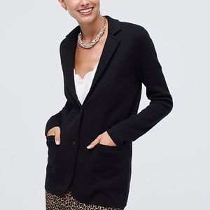 J. Crew Black Sweater Blazer
